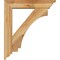 Ekena Millwork Imperial Traditional Rough Sawn Bracket w/ Offset Brace, Western Red Cedar, 6"W x 26"D x 30"H BKT0604X26X30IMP01RWR - alternate 2